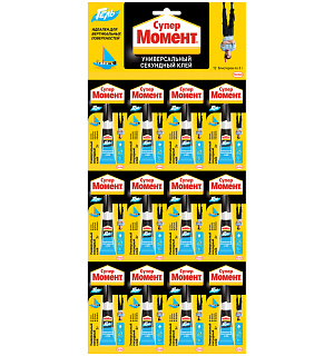 Клей Момент "Супер-гель", 3г, мульти-карта