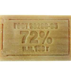 Мыло хозяйственное 72% Меридиан, 150г, без упаковки