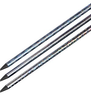 Карандаш ч/г Berlingo "Black Diamond", трехгранный, черное дерево, лазерная пленка, заточен., ассорти