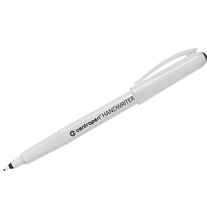 Ручка капиллярная Centropen "Handwriter 4651" черная, 0,5мм, трехгранная