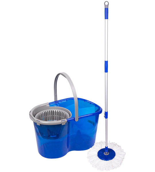 Набор для уборки OfficeClean Professional ведро 5л с отжимом, самоотж. швабра с круг. насадкой (2шт)