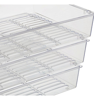 Лоток для бумаг Attache решетчатый прозрачный