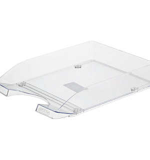 Лоток для бумаг Attache Line прозрачный 340х255х63мм