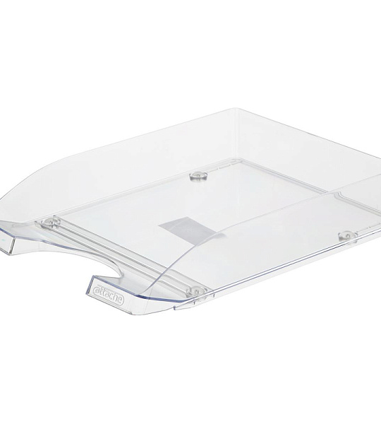 Лоток для бумаг Attache Line прозрачный 340х255х63мм