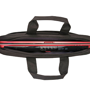 Сумка для ноутбука 17,3" Continent CC-018 BK полиэстер, нейлон, черный, 440*310*60мм