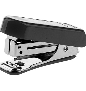 Мини-степлер №10 OfficeSpace до 7л., пластиковый корпус, черный