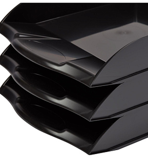Лоток для бумаг Attache office черный