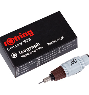 Пишущий элемент для изографа Rotring 0,6мм, картон. упаковка