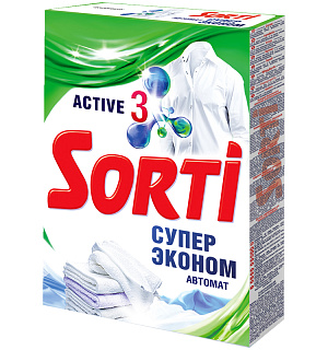 Порошок для машинной стирки Sorti "Супер Эконом", 350г