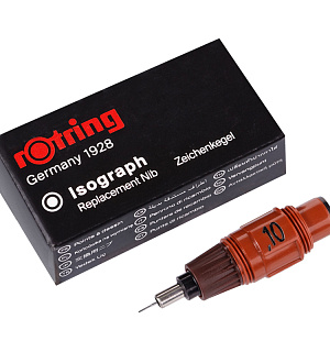 Пишущий элемент для изографа Rotring 0,1мм, картон. упаковка