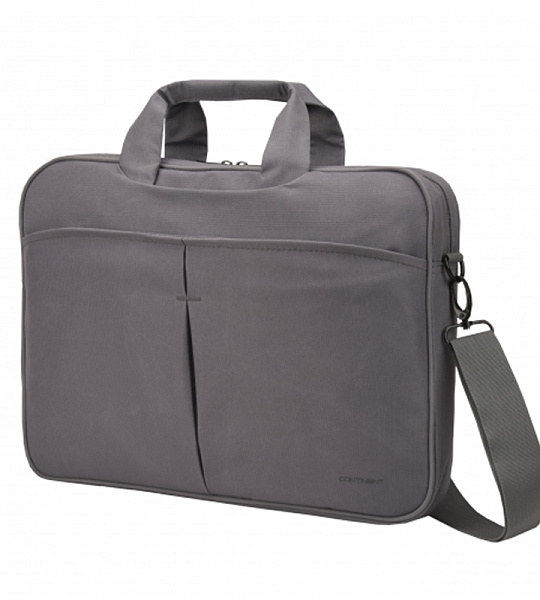 Сумка для ноутбука 15,6" Continent CC-012 полиэстер, нейлон, серый, 420*300*50мм