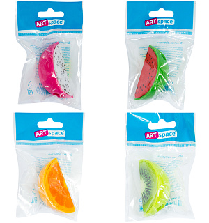 Точилка ArtSpace "Фрукты" 1 отверстие, контейнер, ассорти
