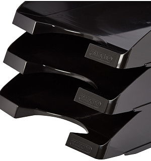 Лоток для бумаг Attache Line черный 340х255х63мм