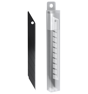 Лезвия для канцелярских ножей Berlingo, 9мм, 5шт., черный цвет,  блистер, европодвес