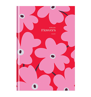 Ежедневник недатированный А5, 160л., 7БЦ BG "Flowers", глянцевая ламинация