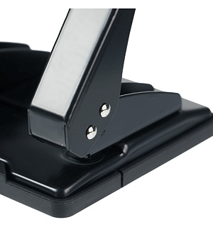 Дырокол Berlingo "Universal" 30л., металлический, черный, с линейкой