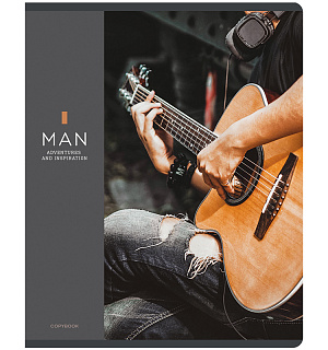 Тетрадь 48л., А5, клетка Greenwich Line "For Men", ТВИН-лак, 70г/м2