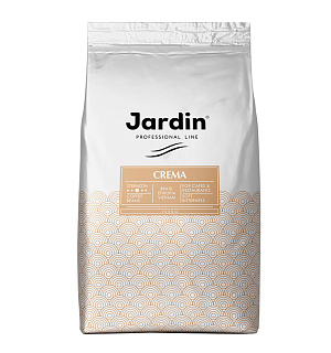 Кофе в зернах JARDIN (Жардин) "Crema", натуральный, 1000 г, вакуумная упаковка, 0846-08