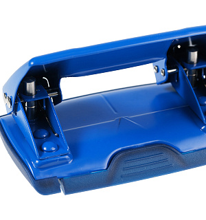 Дырокол Berlingo "Power TX" 10л., металлический, с линейкой, синий