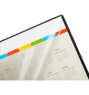 Коврик на стол Attache 59x38см с прозрачным листом календарь на текущий год