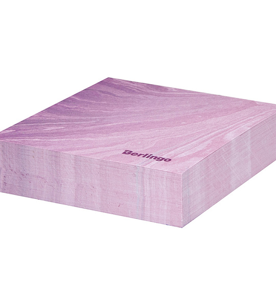 Блок для записи декоративный на склейке Berlingo "Fantasy" 8,5*8,5*2см, сиреневый, 200л.