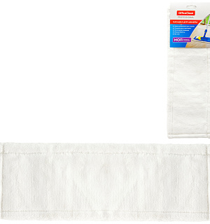 Насадка МОП для швабры OfficeClean Professional карманы\уши, 40*10см, микрофибра, белая