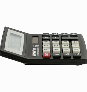 Калькулятор настольный STAFF STF-8008, КОМПАКТНЫЙ (113х87 мм), 8 разрядов, двойное питание, 250147