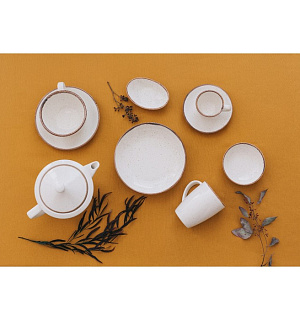 Миска суповая Beige, d=14 см, 500 мл, цвет бежевый