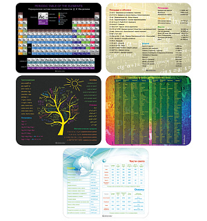 Коврик для мыши Defender School 240*190*0,4мм, ассорти 5 видов