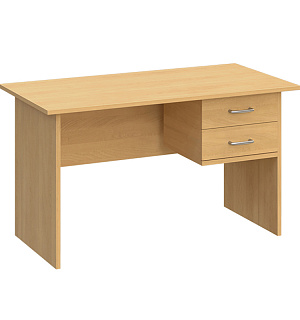 Стол письменный прямоугольный с навесной тумбой МФ Виско Стиль/Бук, 1400*700*750