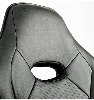 Кресло игровое Helmi HL-S04 "Mixed", экокожа черная