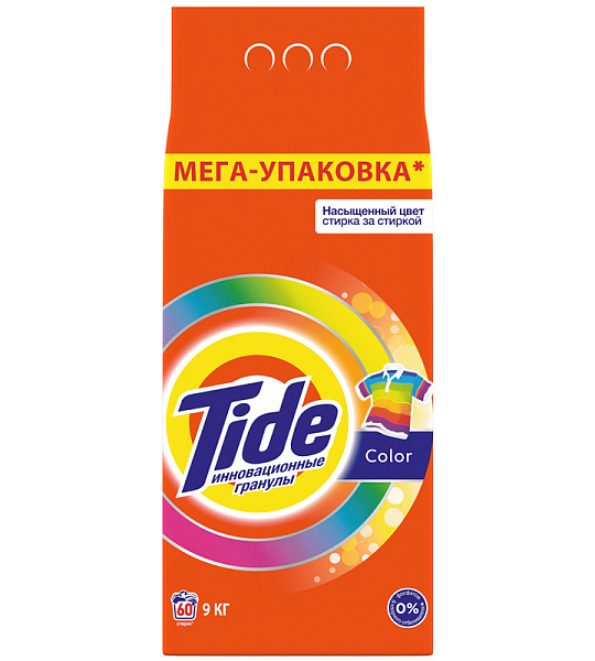 Порошок для машинной стирки Tide "Color", 9кг