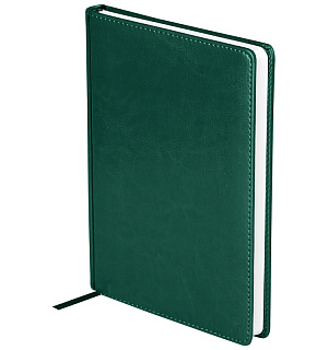 Ежедневник датированный 2023г., A5, 176л., кожзам, OfficeSpace "Nebraska", зеленый