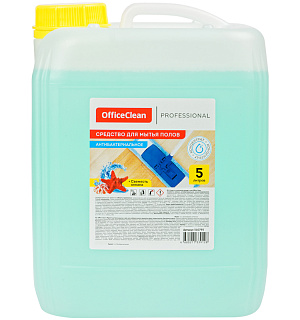 Средство для мытья полов OfficeClean Proffesional "Антибактериальное. Свежесть океана", концентрат, 5л