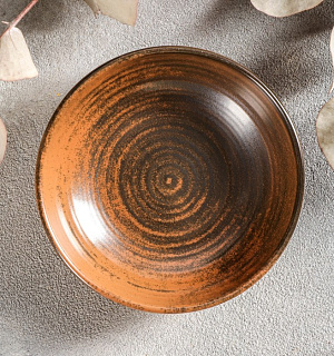 Соусник Lykke brown, d=10 см цвет коричневый