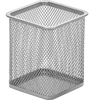 Подставка Attache для письм.прин.квадр.80х80мм,выс.98мм,металл.сетка(сереб)