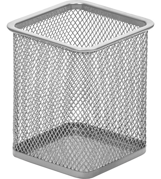 Подставка Attache для письм.прин.квадр.80х80мм,выс.98мм,металл.сетка(сереб)