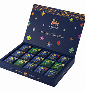 Подарочный набор чая Richard "Royal Tea Collection", 15 вкусов, 120 пакетиков, 230,4г