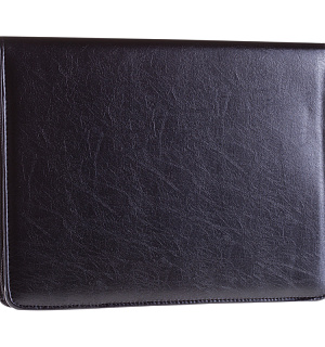 Папка деловая OfficeSpace "Siera" имп. кожзам., на молнии, блокнот