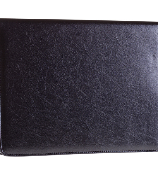 Папка деловая OfficeSpace "Siera" имп. кожзам., на молнии, блокнот