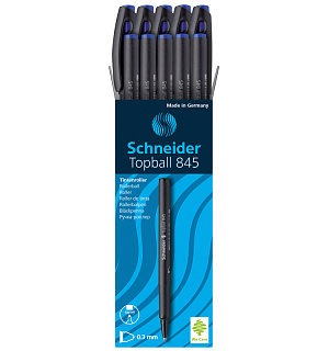 Ручка-роллер Schneider "TopBall 845" синяя, 0,5мм, одноразовая