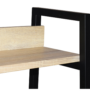 Стеллаж на металлокаркасе BRABIX "LOFT SH-003", 600х350х1500 мм, 5 полок, цвет дуб натуральный, 641236