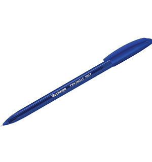 Ручка шариковая Berlingo "Triangle 100T" синяя, 0,7мм, трехгран., игольчатый стержень