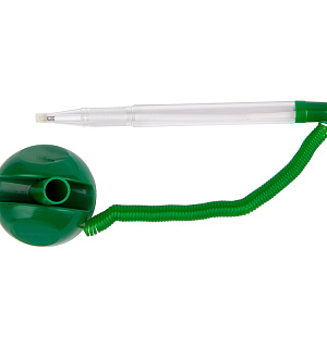 Ручка шариковая настольная OfficeSpace "Reception" синяя, 0,7мм, зеленый корпус