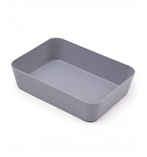 Лоток для канцелярских принадлежностей СТАММ, 13*17.8*4,4см, серый