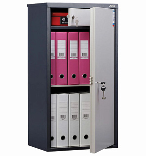 Шкаф металлический для документов AIKO "SL-87Т" ГРАФИТ, 870х460х340 мм, 21 кг, S10799090502
