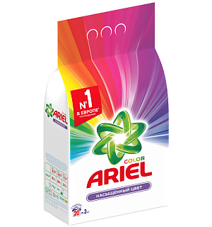 Порошок для машинной стирки Ariel "Color", 3кг