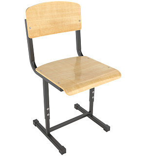 Стул ученический регулируемый 380*380*340-420мм, 3-5гр, черный каркас