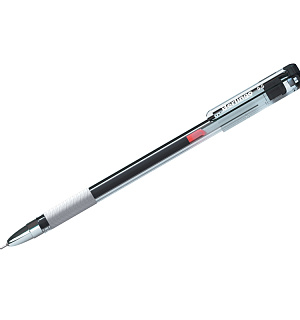 Ручка гелевая Berlingo "Standard" черная, 0,5мм, грип, игольчатый стержень