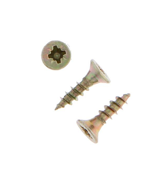 Саморезы универсальные ТУНДРА krep 3.0x12 мм, желтый цинк, 40 шт.